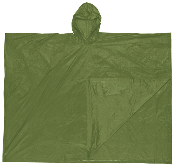 MCR Safety Schooner .10mm PVC Dispos Poncho Green-eSafety Supplies, Inc