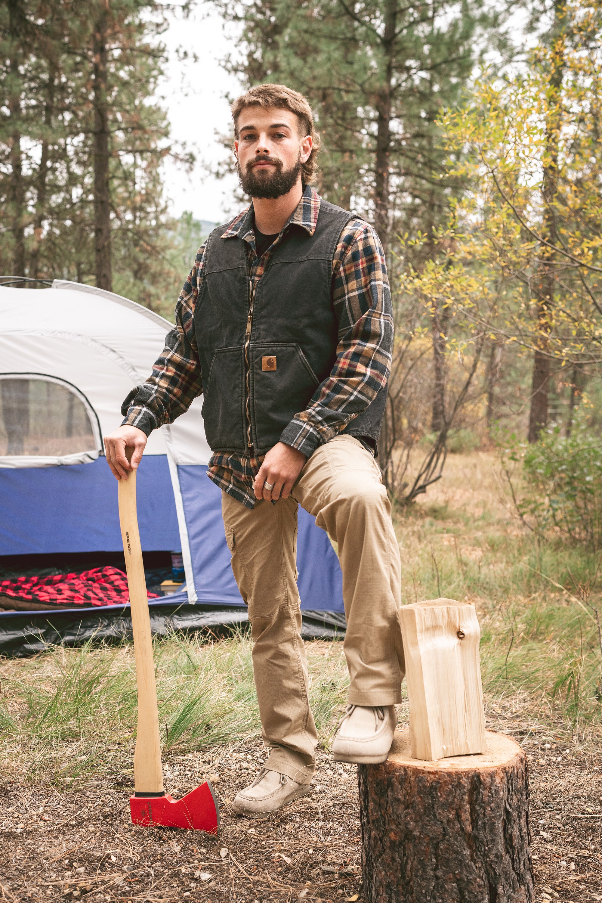 Wood Handle Axe – Long - Approximately 36 Inch-eSafety Supplies, Inc