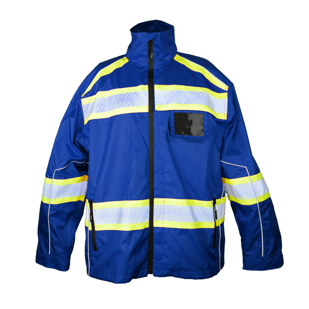 Enhanced Visibility Premium Class 1 Royal Blue/lime Jacket-eSafety Supplies, Inc