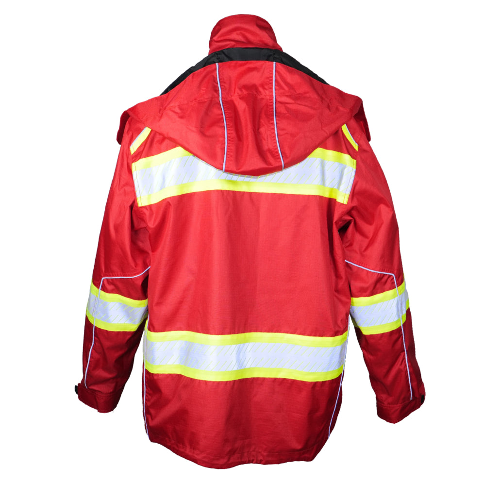 Enhanced Visibility Premium Class 1 Red/lime Jacket-eSafety Supplies, Inc