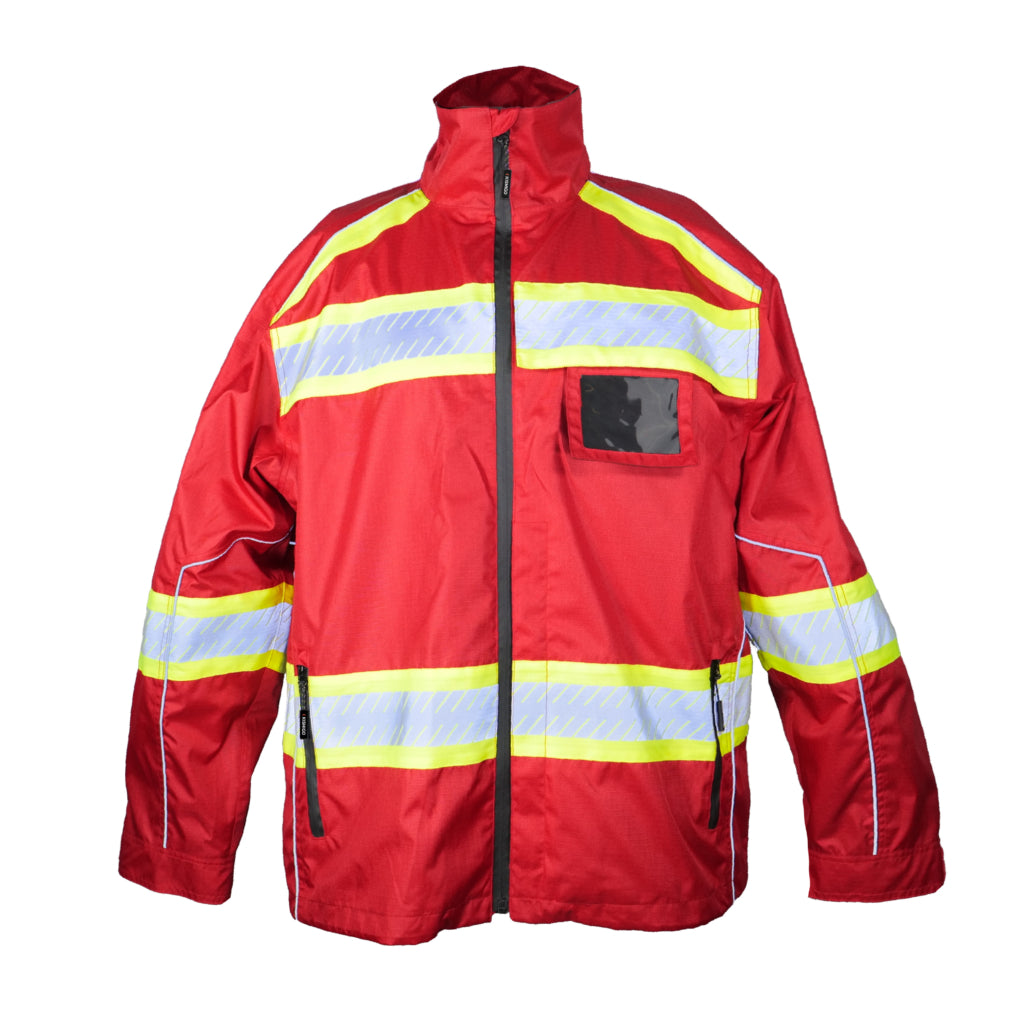 Enhanced Visibility Premium Class 1 Red/lime Jacket-eSafety Supplies, Inc