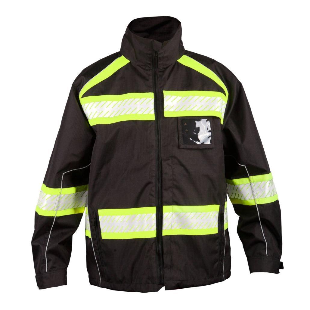 Enhanced Visibility Premium Class 1 Black Jacket-eSafety Supplies, Inc