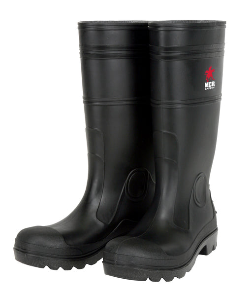 MCR Safety 14" PVC Knee Boot,Mens,Plain toe,Blk-eSafety Supplies, Inc