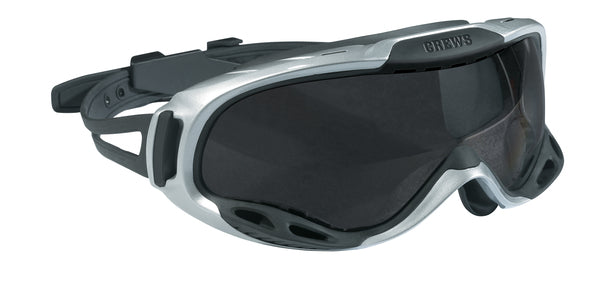 MCR Safety PGX1 Rubber Strap, Gray AF Lens-eSafety Supplies, Inc