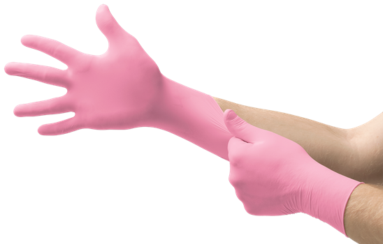 MICRO-TOUCH® NITRAFREE™ PINK DISPOSABLE GLOVES-eSafety Supplies, Inc