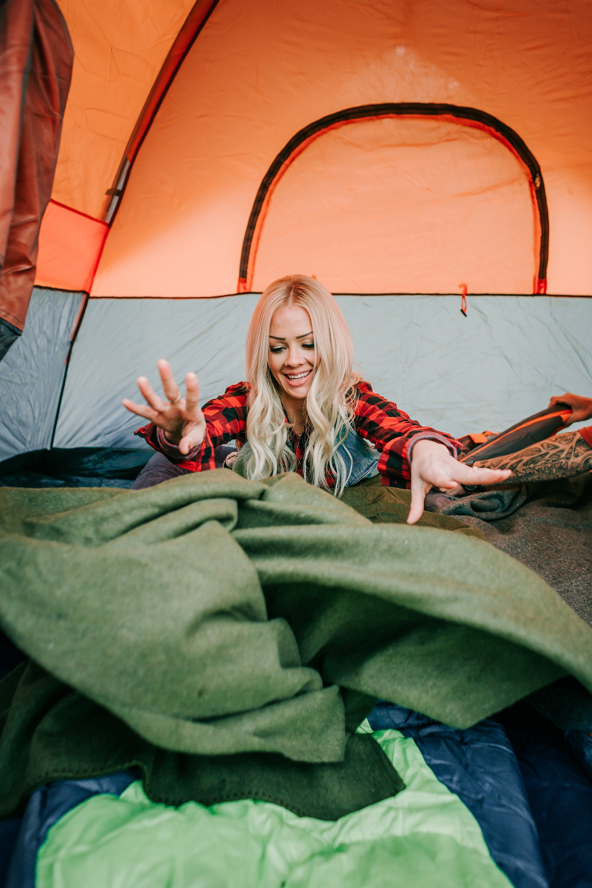 Wool Blanket - Od - 60 Inch X 80 Inch-eSafety Supplies, Inc