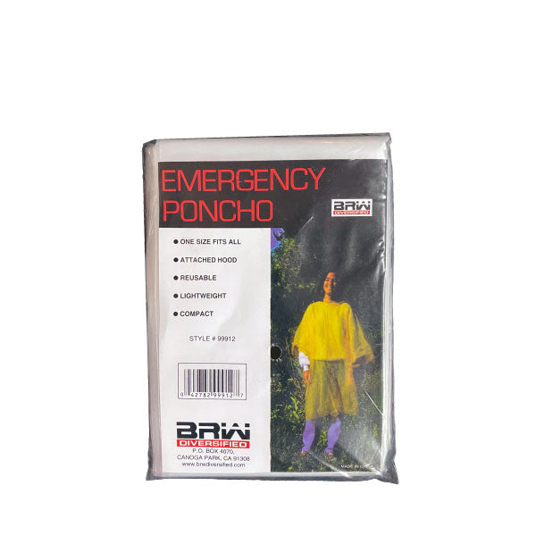 Emergency/Disposable Poncho-eSafety Supplies, Inc