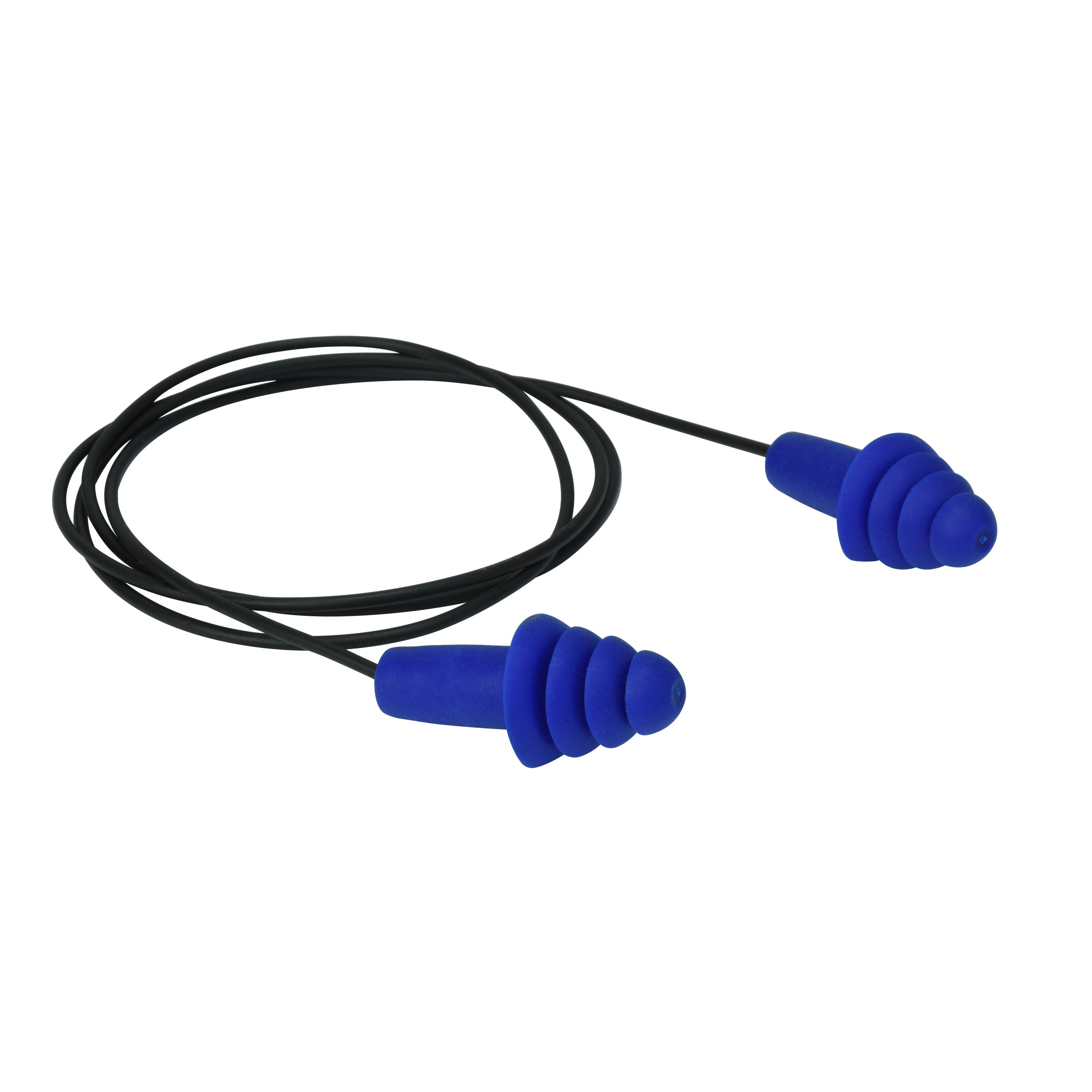 Radians Resistor® II Metal Detectable Reusable Flanged Earplugs - Corded-eSafety Supplies, Inc