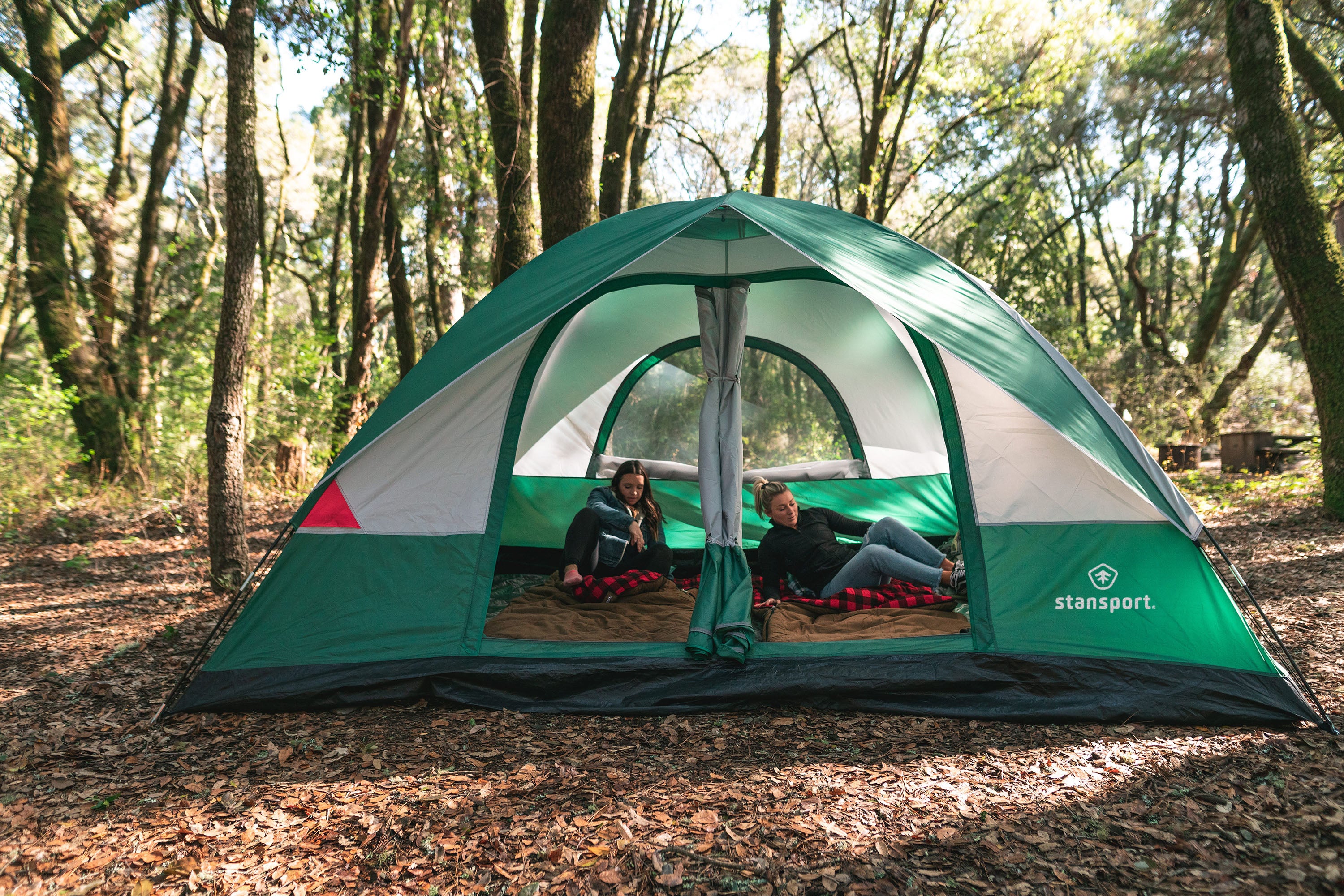 Teton 12 Family Tent - 2 Room - 10 Ft X 12 Ft X 72 Inch-eSafety Supplies, Inc