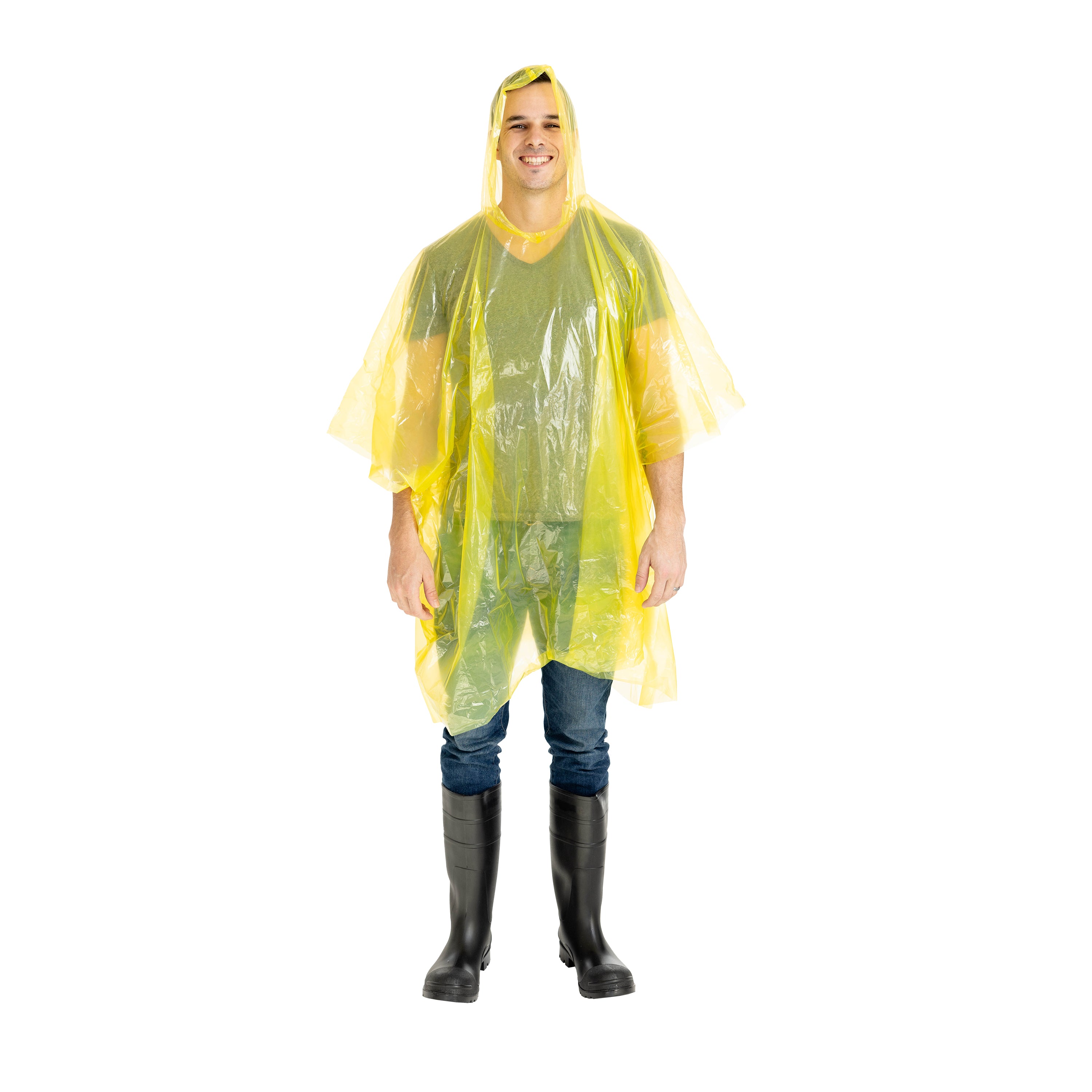Emergency Poncho - Assorted - 30 Per Pdq-eSafety Supplies, Inc