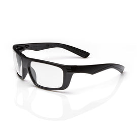 Radnor® Dynamo™ Black Safety Glasses With Clear Anti-Scratch Lens-eSafety Supplies, Inc