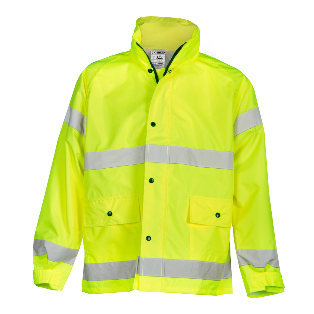 Class 3 Lime Storm Stopper Rainwear Jacket-eSafety Supplies, Inc