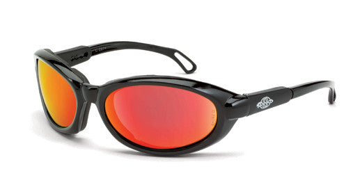 Raptor HD Red Mirror Lens Shiny Black Frame-eSafety Supplies, Inc