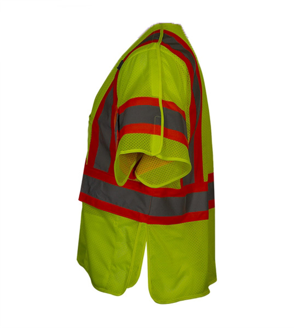Safety Vest Hi Vis Vest 5pt Breakaway Mesh ANSI 3 Adjustable Side Wraps-eSafety Supplies, Inc