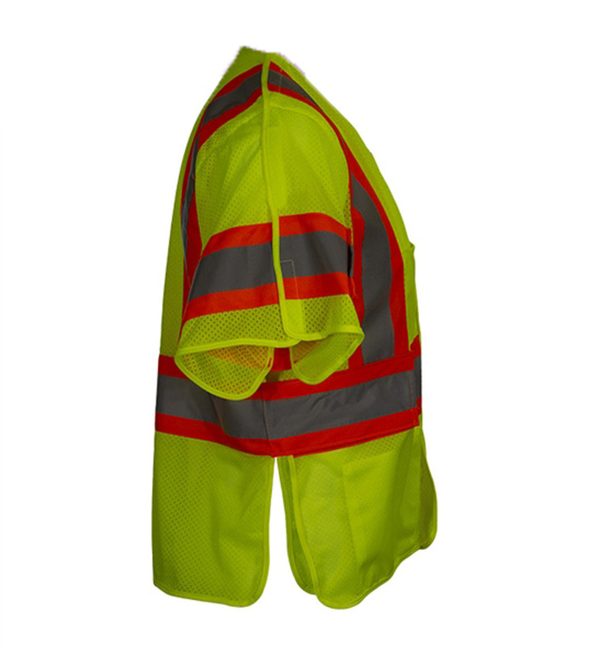 Safety Vest Hi Vis Vest 5pt Breakaway Mesh ANSI 3 Adjustable Side Wraps-eSafety Supplies, Inc