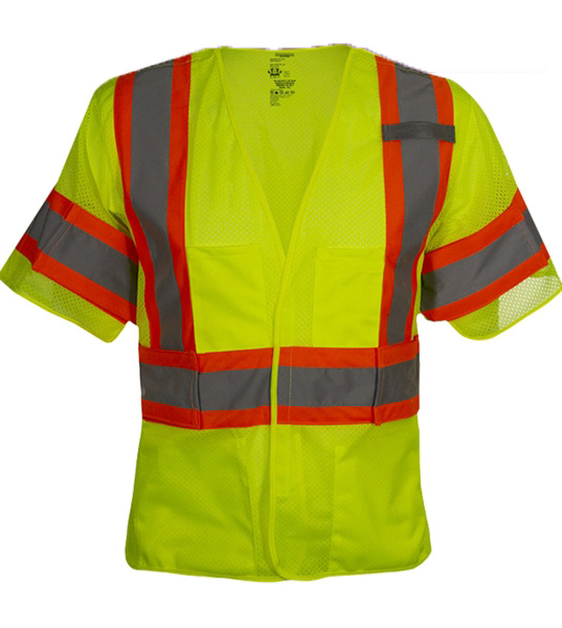 Safety Vest Hi Vis Vest 5pt Breakaway Mesh ANSI 3 Adjustable Side Wraps-eSafety Supplies, Inc