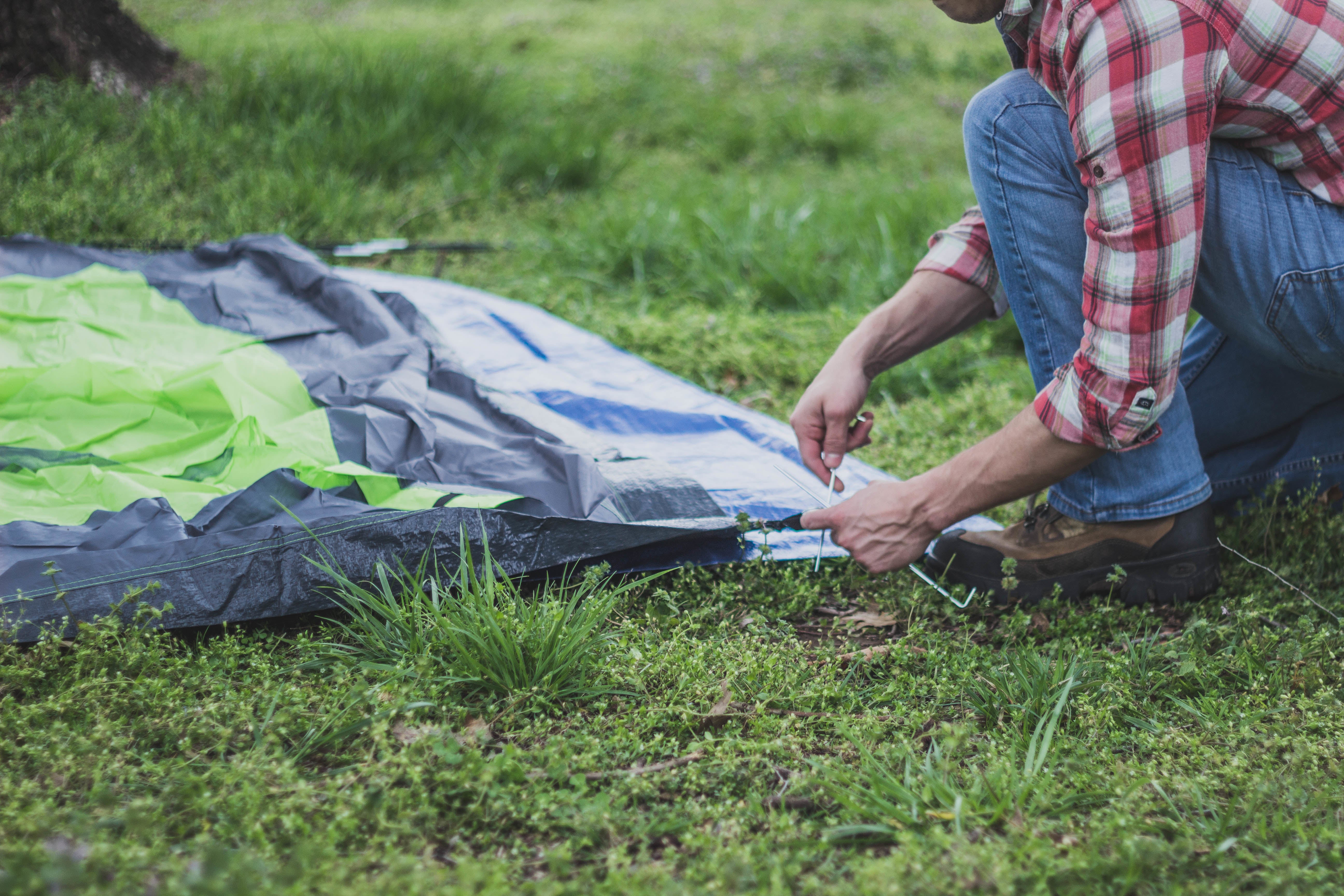 Cedar Creek 3 Season Tent-8 Ft X 7Ft X 54 In-Green/Grey Trim-eSafety Supplies, Inc
