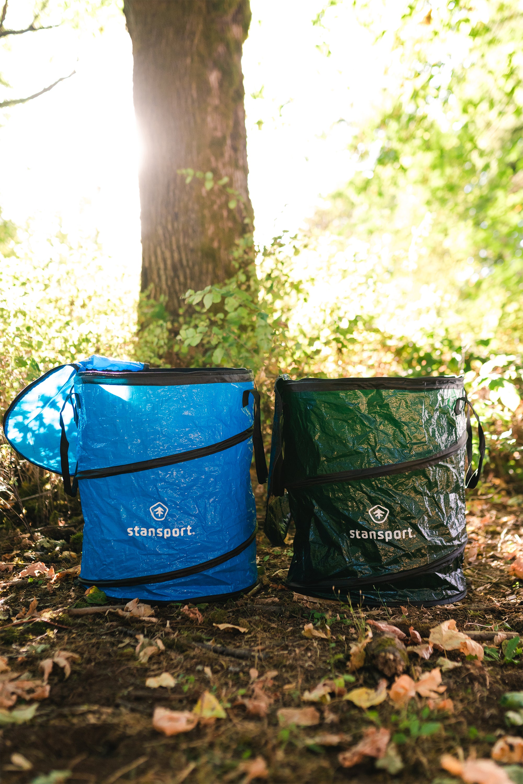 Collapsible Campsite Carry-All/Trash Can - Blue-24 X 19.7In-eSafety Supplies, Inc