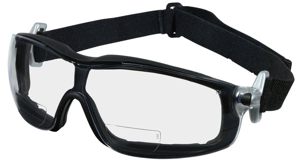 MCR Safety RT1 Black Frame, Magnifier 1.5 CL UV-AF-eSafety Supplies, Inc