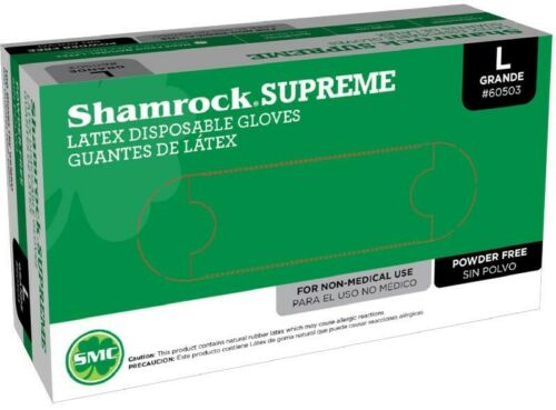 Shamrock Supreme - Powder-free Latex Gloves-eSafety Supplies, Inc