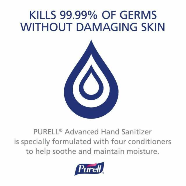 Purell Advanced Hand Sanitizer Gel Refill Size Jug with Pump - 64oz / 2 Liter-eSafety Supplies, Inc