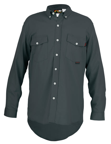 MCR Safety FR Long Sleeve Work Shirt Gray X2T-eSafety Supplies, Inc