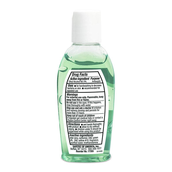 Safetec Hand Sanitizer Fresh Scent, 2 oz. (1 Bottle or 24 Bottles)-eSafety Supplies, Inc