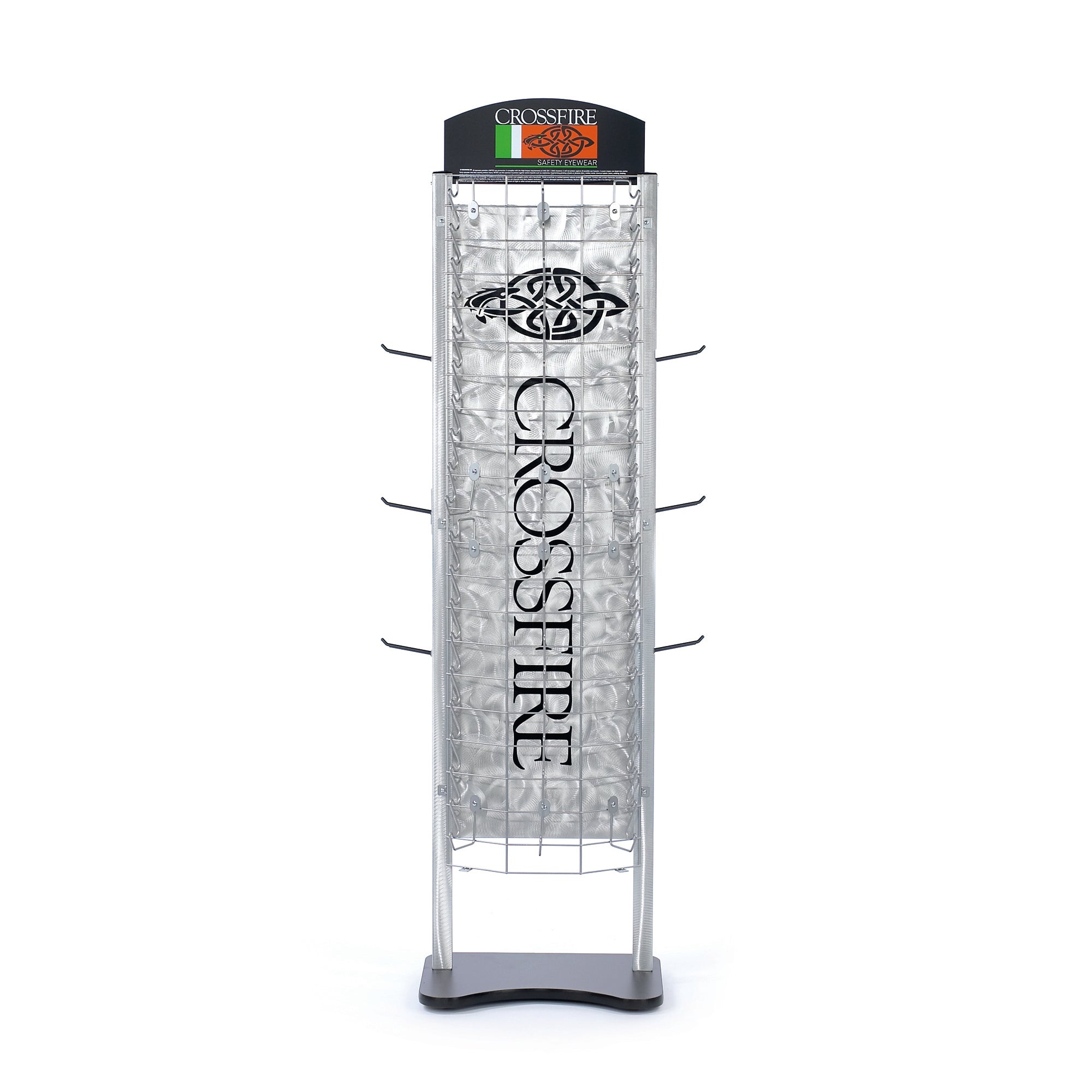 Crossfire Safety Eyewear One-Sided Flat Panel Floor Display - 60 Units-eSafety Supplies, Inc