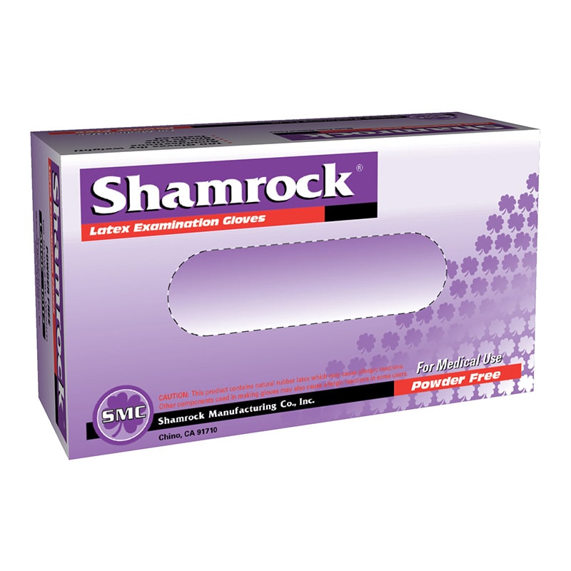 Shamrock Medical Exam Latex Disposible Gloves, Powder Free 4 Mil.-eSafety Supplies, Inc