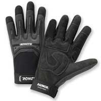 Radnor Black And Gray Synthetic Leather Gloves