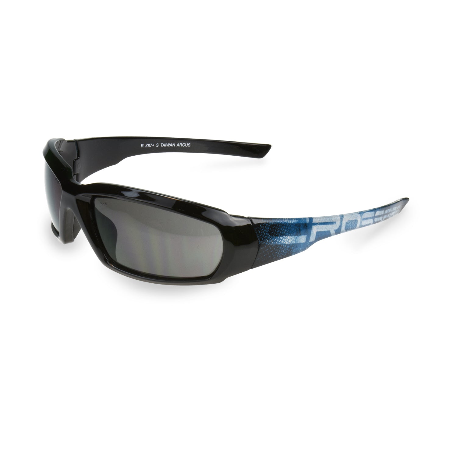 Crossfire ARCUS Premium Safety Eyewear - Black Frame - Smoke Lens-eSafety Supplies, Inc