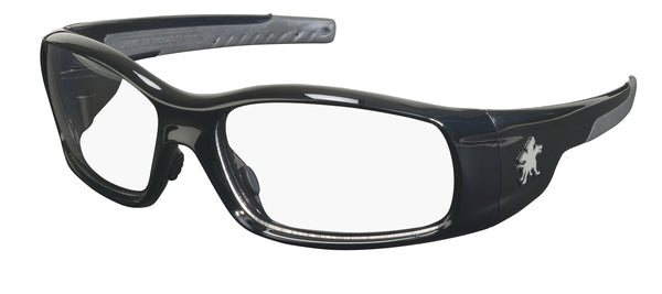 MCR Safety Swagger SR1 Black Frame, Clear Lenses-eSafety Supplies, Inc