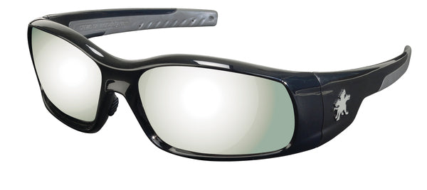 MCR Safety Swagger SR1 Black Frame, Silver Mirror-eSafety Supplies, Inc