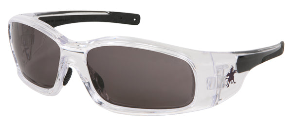 MCR Safety Swagger SR1 Clear Frame, Gray AF Lenses-eSafety Supplies, Inc