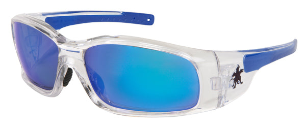 MCR Safety Swagger SR1 Clear Frame, Blue Dmd Mirror-eSafety Supplies, Inc