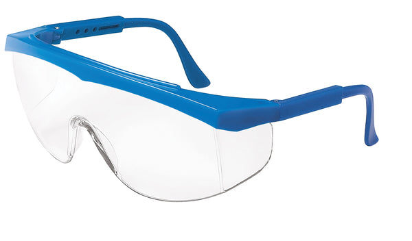 MCR Safety SS1 Blue Frame, Clear Lens-eSafety Supplies, Inc