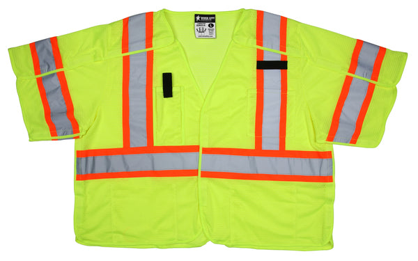 MCR Safety Class3, Surveyor, Lime,Silv/Orange M-eSafety Supplies, Inc