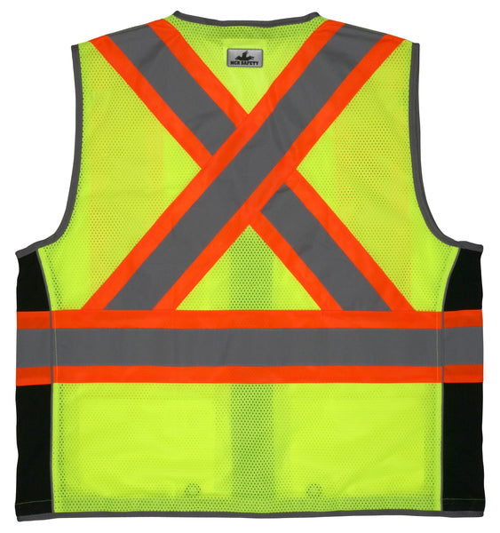 MCR Safety CSA, Surveyor, Lime,Silv/Orange M-eSafety Supplies, Inc