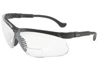 Uvex By Honeywell Genesis Reading Magnifiers 1.0 Diopter Safety Glasses With Black Polycarbonate Frame And Clear Polycarbonate Ultra-dura Anti-Scratch Hard Coat Lens-eSafety Supplies, Inc