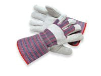 Radnor Economy Leather Palm, Gaunlet Cuff Gloves