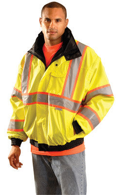 OccuNomix Hi-Viz OccuLux PU Coated Bomber Jacket-eSafety Supplies, Inc