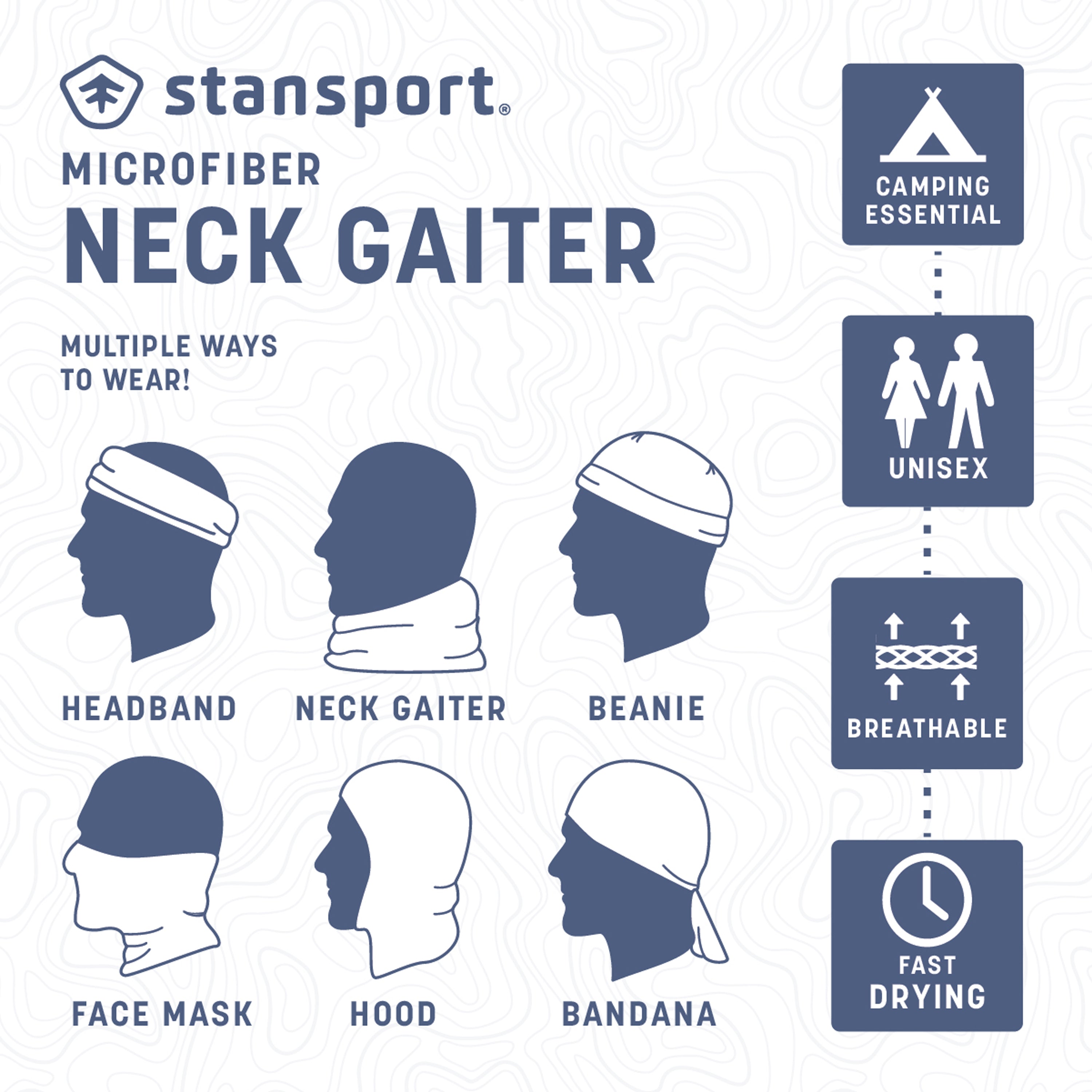 Neck Gaiter / Face Mask - Black-eSafety Supplies, Inc