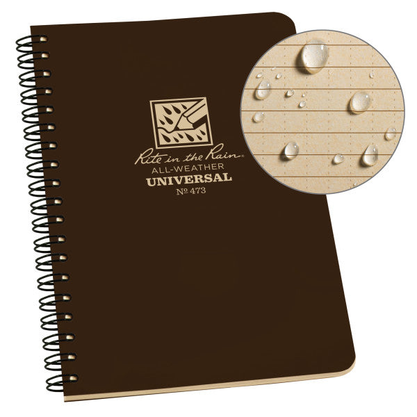 Spiral Notebook - Universal - Brown-eSafety Supplies, Inc