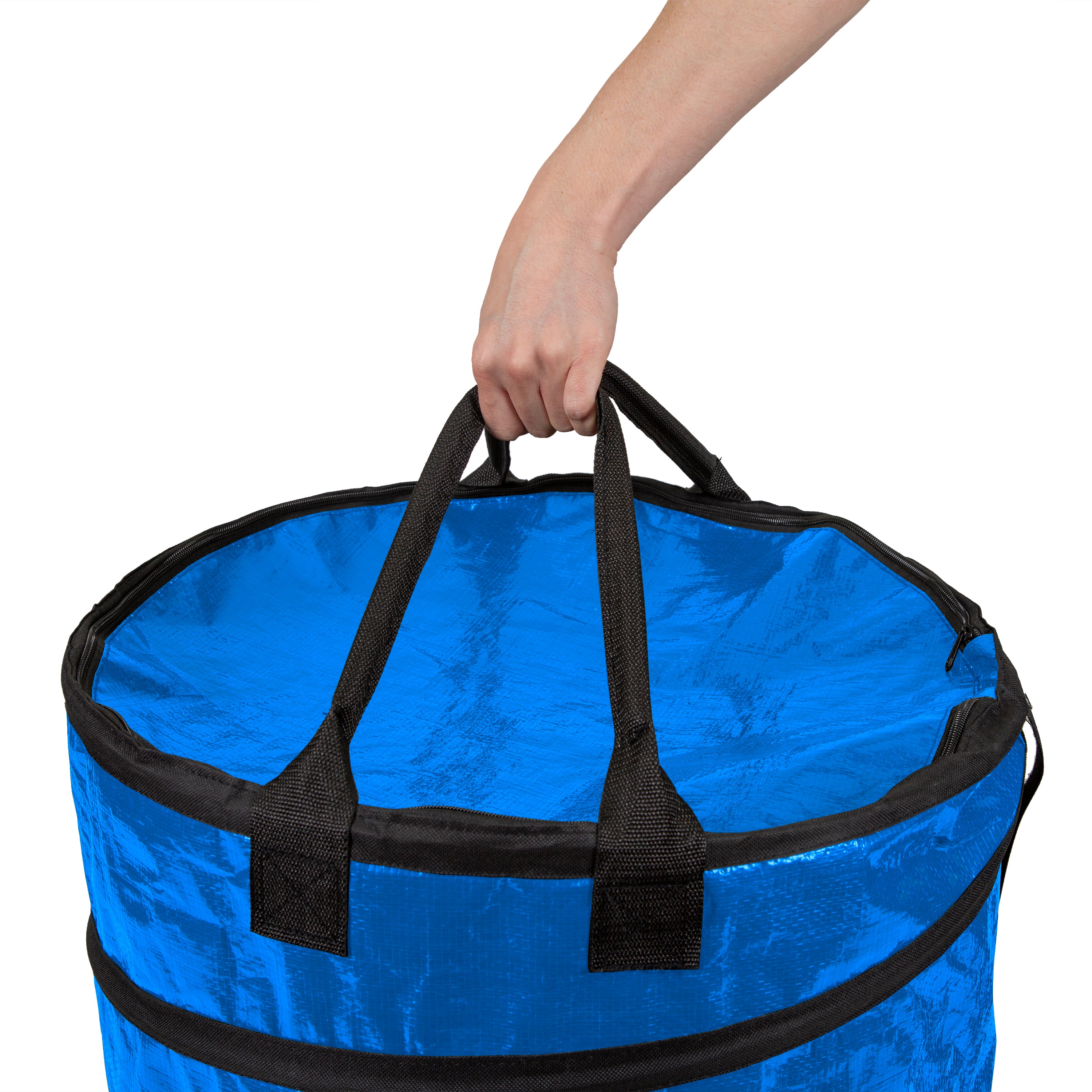 Collapsible Campsite Carry-All/Trash Can - Blue-24 X 19.7In-eSafety Supplies, Inc