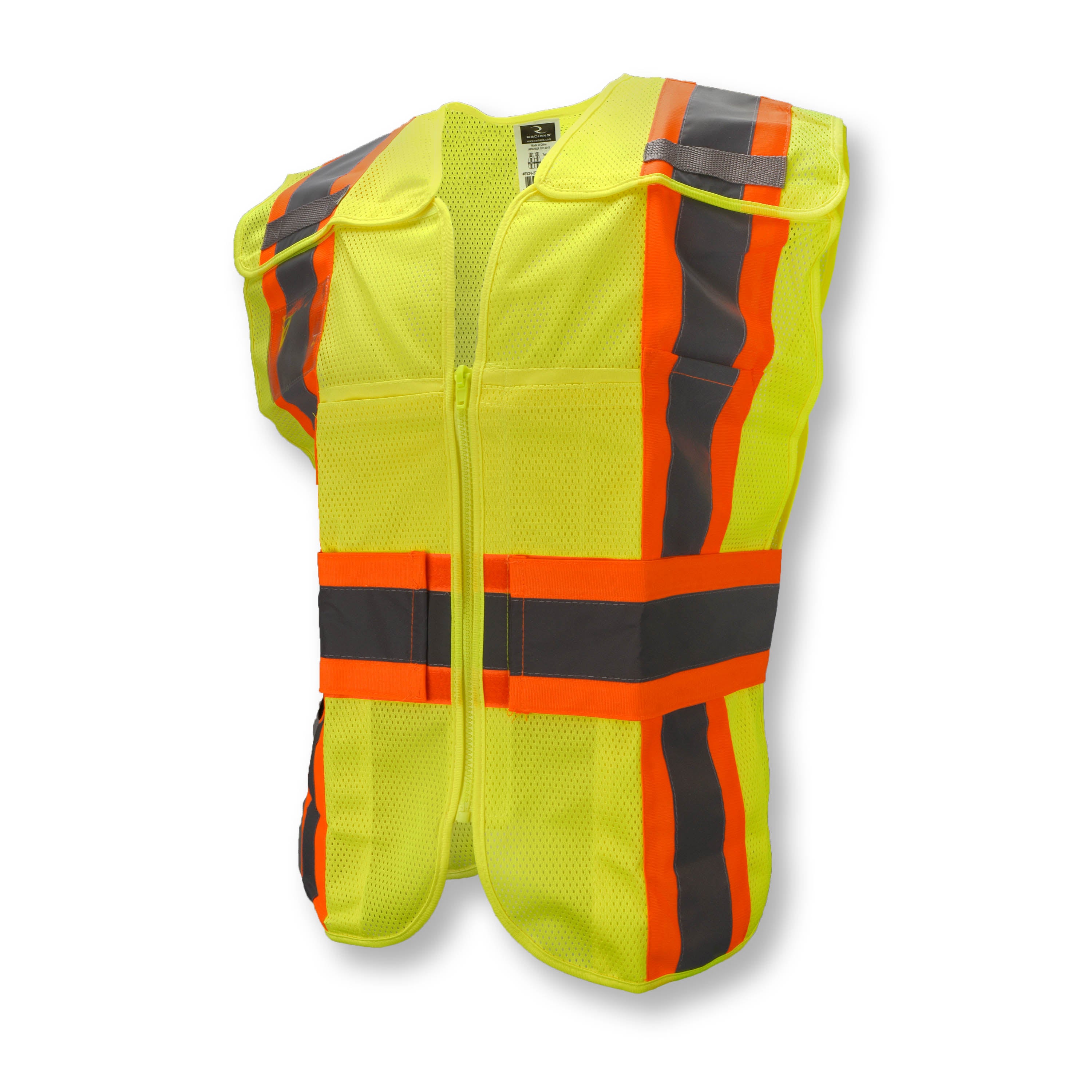 Radians SV24-2 Type R Class 2 Breakaway Expandable Two Tone Mesh Safety Vest-eSafety Supplies, Inc
