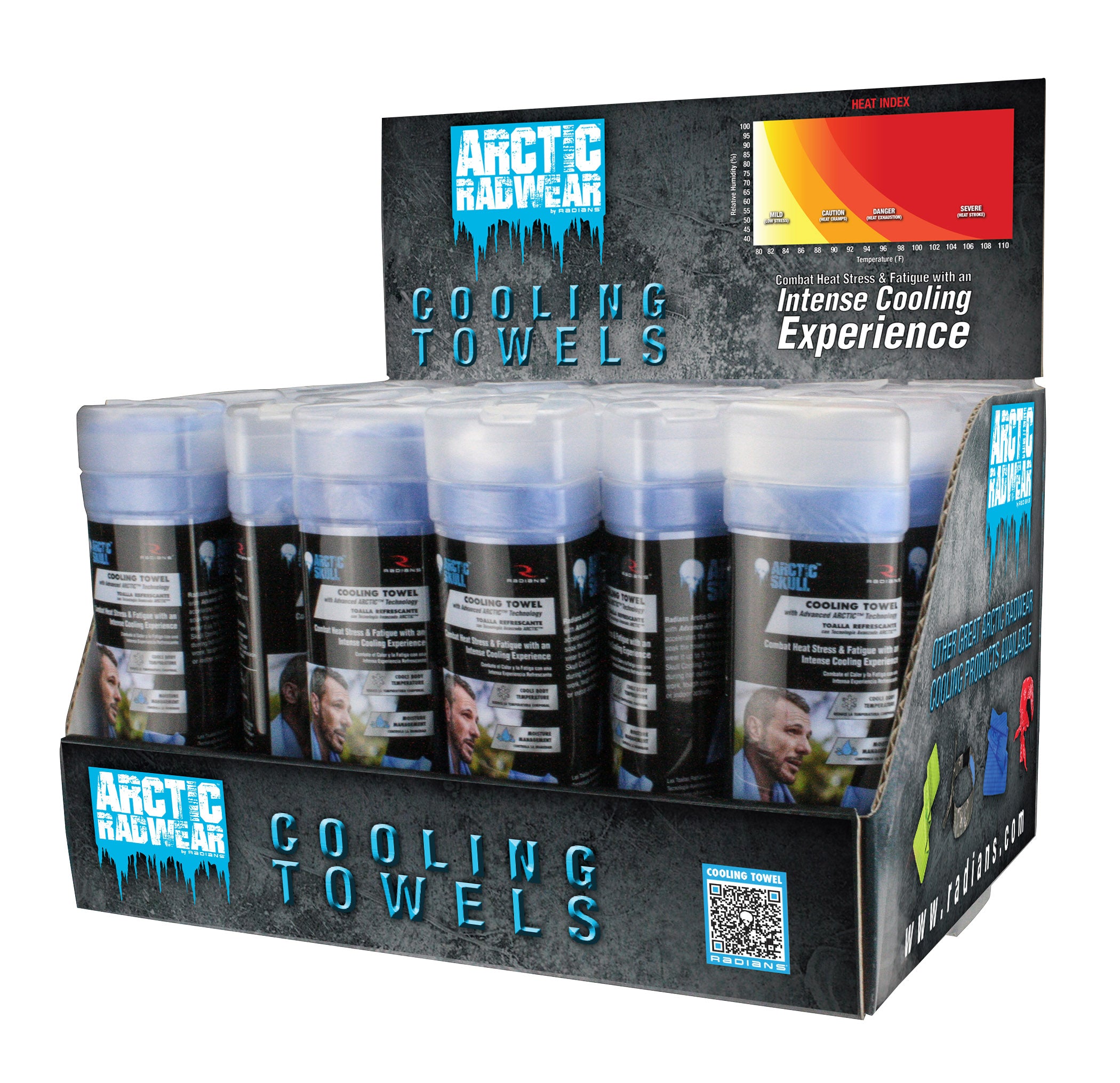 Radians Arctic Radwear® Cooling Towel Counter Display-eSafety Supplies, Inc
