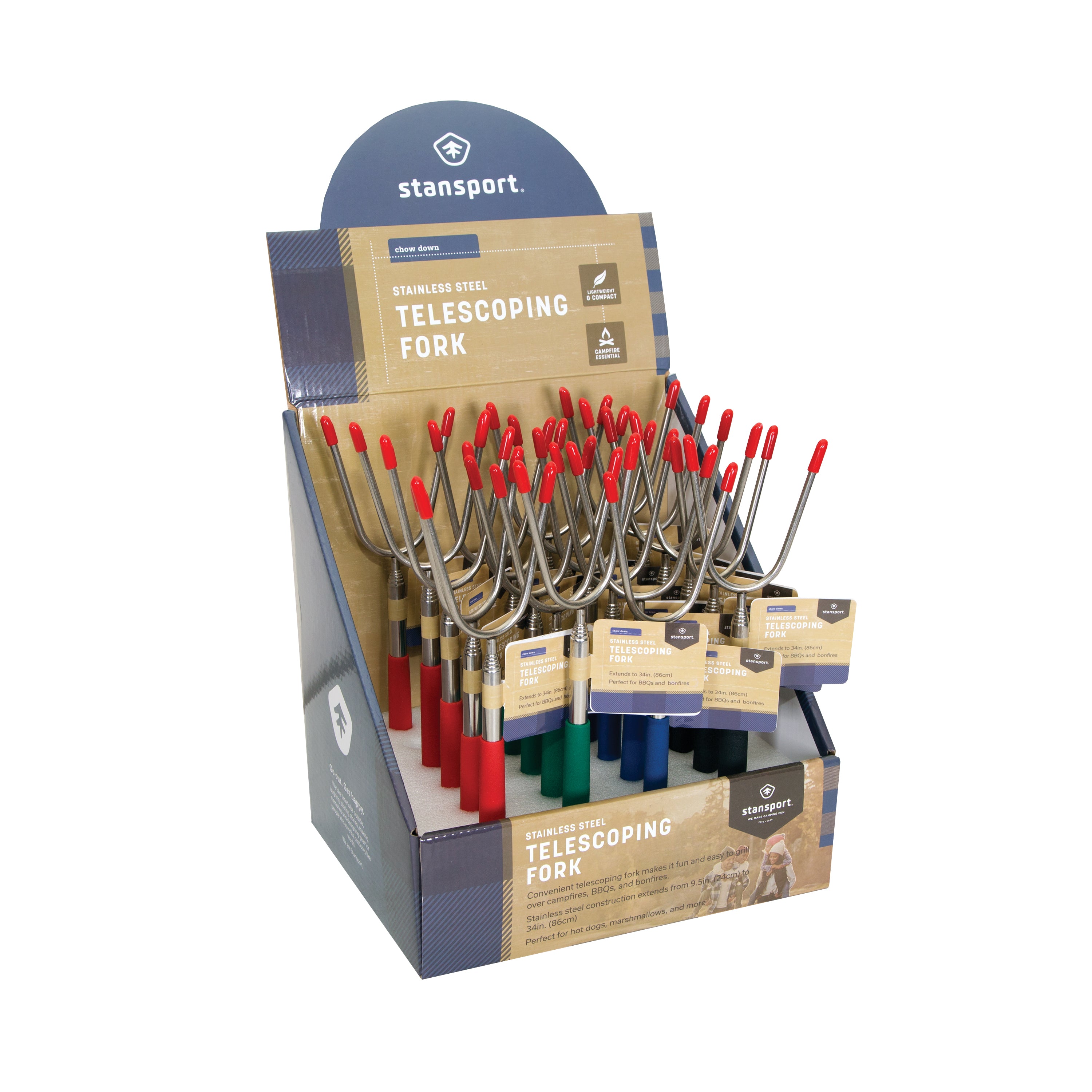 Telescoping Fork - Extends Up To 33.5 Inches - 24 Per Pdq-eSafety Supplies, Inc