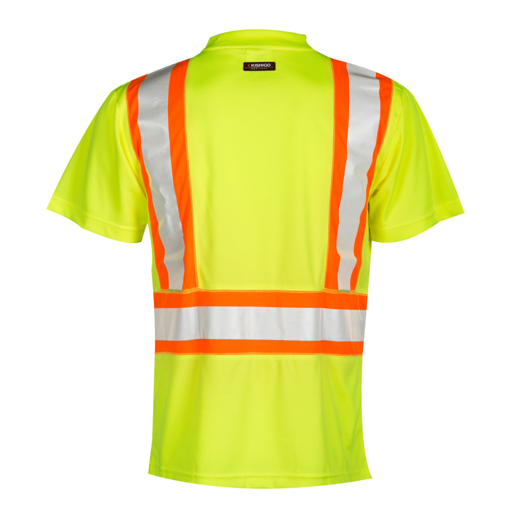 Kishigo Flat Stitch Panels T-shirt-eSafety Supplies, Inc