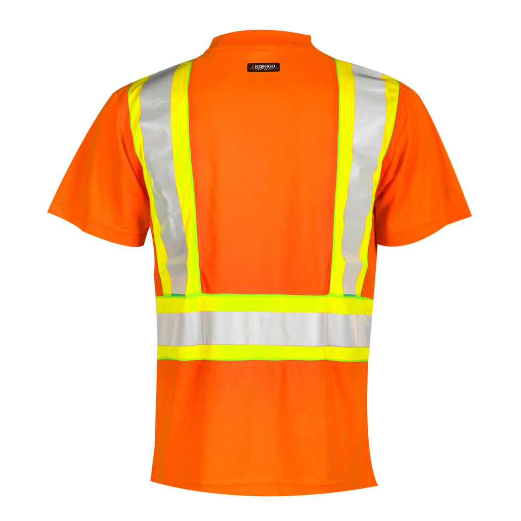 Kishigo Flat Stitch Panels T-shirt-eSafety Supplies, Inc