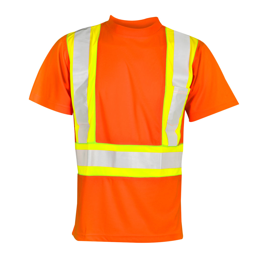 Kishigo Flat Stitch Panels T-shirt-eSafety Supplies, Inc